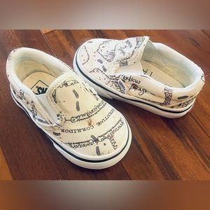 Harry Potter Marauder’s Map Classic Slip On Toddler Baby Vans Size 4